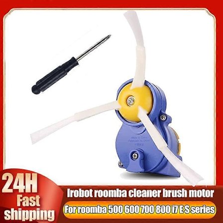 Sidebørste Motormodul til iRobot Roomba 500 600 700 800 900 I3 Serie Robot Støvsuger Udskiftningsmotormodul+Skruetrækker