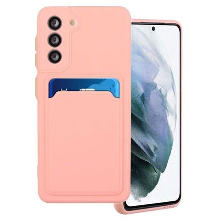 Samsung Galaxy S21 skal med korthållare - Rosa Rosa