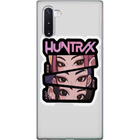 Yhteensopiva Puhelinkuori Samsung Galaxy Note10 K-pop-inspiroitunut futuristinen tyttöryhmä neonvaloissa ja kosminen sci-fi-kohtaus