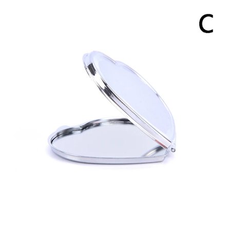 Bærbart Sammenklappeligt Makeup Spejl Rustfrit Stål Bordplade PU Lille Spejl Makeup Kosmetiske Værktøjer Håndtaske Rejsespejle