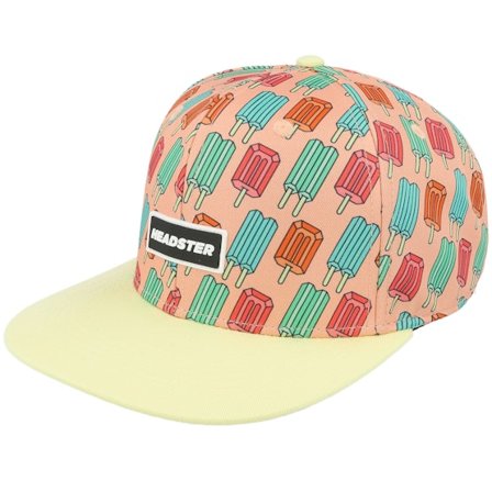 Headster - Rosa snapback Keps - Kids Pop Neon Peaches Pink/Yellow Snapback @ Hatstore