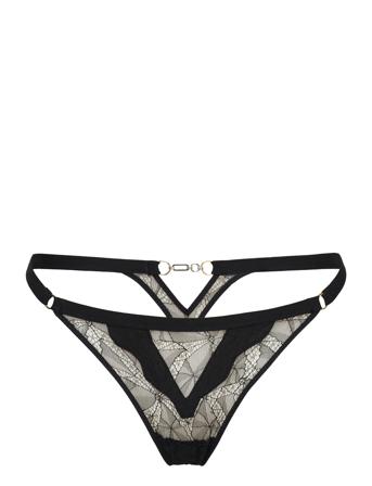 Spark Thong Stringtruse Undertøy Svart Chantelle X*Betinget Tilbud