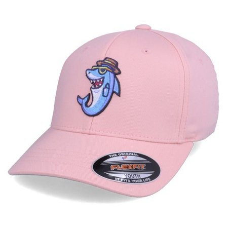 Kiddo Cap - Rosa flexfit Keps - Kids Cool Sharky Pink Flexfit @ Hatstore