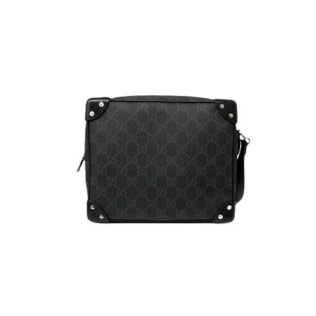 Gucci Vintage, Pre-Owned Leather Crossbody Bag Zwart, Dames, Maat:ONE Size,leer