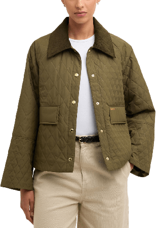 Barbour Kirby Quilt Jackor Dam Grön 14