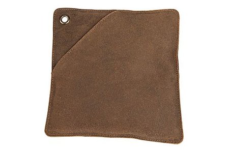 SCANDINAVIAN HOME GRYTELAPP VINTAGE SKINN BRUN 19,5X19,5CM