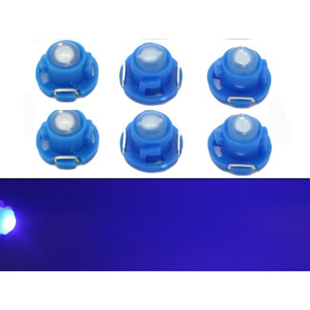T4.7 T5 Neo Wedge 6-pack med blå led chip instrument belysning