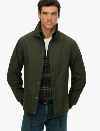 Superdry Nylon Coach Jacket - Green - L