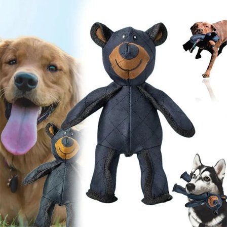 Paris_Unbreaka Bear Hund Osläcklig Nallebjörn Extreme Bear 2.0 Hundlegetøj - , Slidstærkt, Holdbart, Kraftigt Hundlegetøj til Tygning