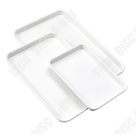 Ugnsform - TECH DISCOUNT - Rektangulär - Tjock kolstål - Non-stick - Set med 3 delar