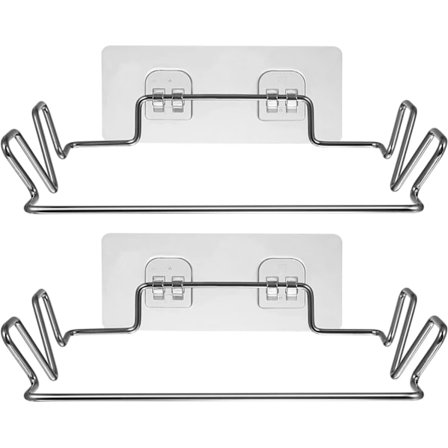 2-pakning Metall Søppelposeholder med Sugekopp for Kjøkken, ZQKLA