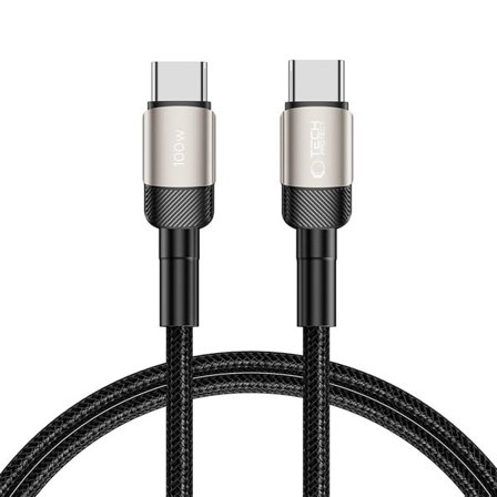 Tech-Protect UltraBoost Evo USB-C / USB-C PD-kabel 100W 5A 1m - titan