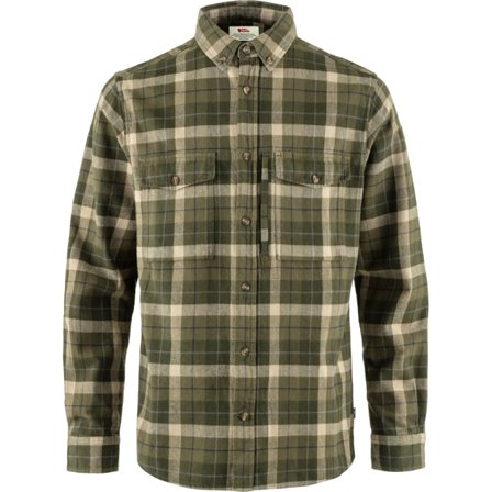 Fjällräven Värmland Heavy Flannel Skjorte M - male - Green-Deep Forest - Skjortes