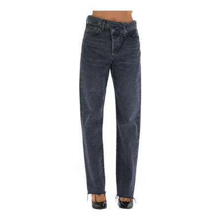 Agolde, Loose-fit Jeans Zwart, Dames, Maat:W28,Katoen