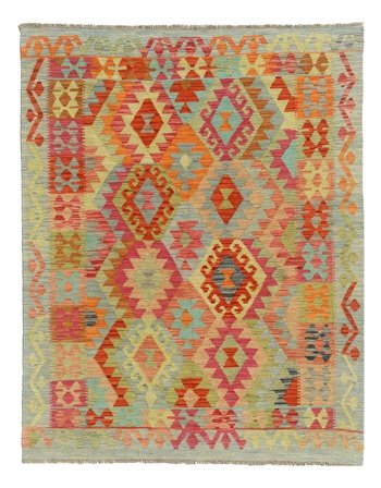 151X194 Alfombra Oriental Kilim Afghan Old Style (Lana, Afganistán)