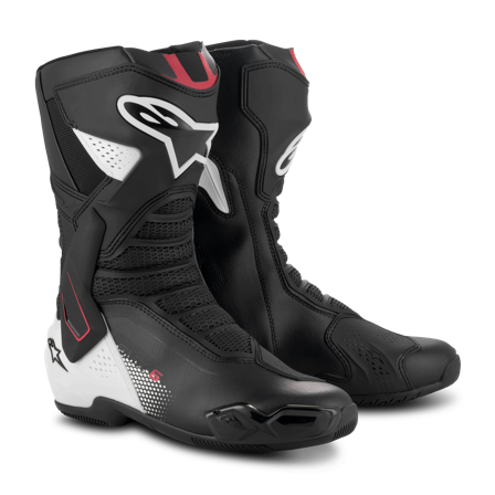 Alpinestars SMX-6 V3 MC Boots Black/White/Red Graphic 36