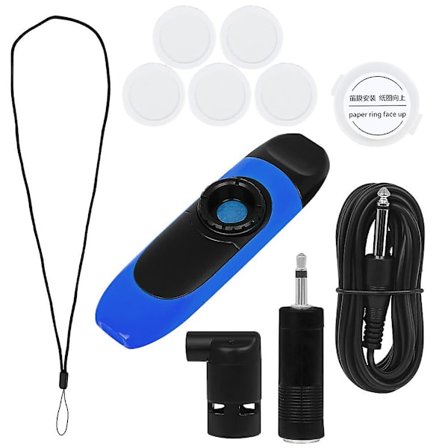 1 sett Kazoo profesjonell ytelse elektrisk Kazoo instrument med tilkoblingskabel