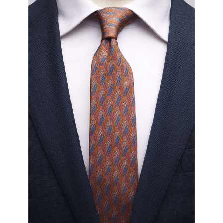 John Henric Tie Motif Kostymtillbehör Herr Brun 6,5