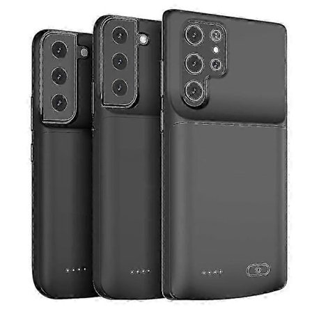 4700/4800/6000mAh Power Bank Batteriladdarfodral för Samsung Galaxy S22 Ultra/S22 Plus - Portabelt Externt Batteri, Skyddande Skal