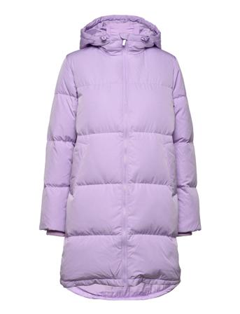 Slfmina Down Jacket B Fôret Kåpe Lilla Selected Femme*Betinget Tilbud