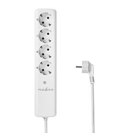 RF-Stikdåse med Fire Udtag