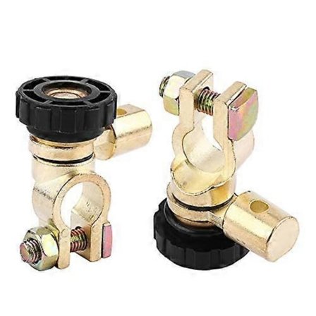 Bilbatterifrånskiljare Universal Bil Auto Batteri Länk Terminal Brytare Huvudströmbrytare (Svart)