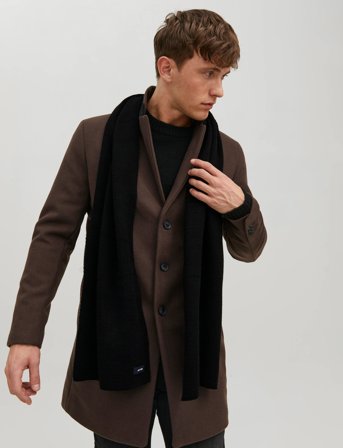 Jack & Jones Jacdna Knit Scarf Noos - Black - ONE SIZE