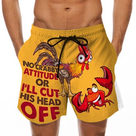 Stop Looking at My Cock Mænds Badebukser, Sjove Hurtigtørrende Strandshorts