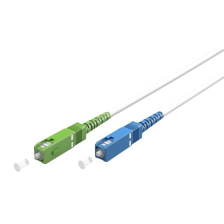 Fiberoptisk Kabel (ftth), Singlemode (os2) White, Vit (simplex),