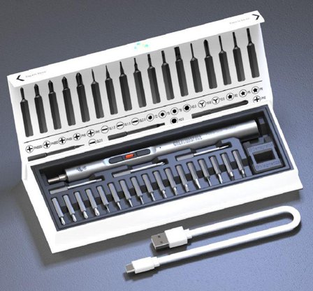 SYNERGY 21 Tools - elektrischer AKKU Schrauber Mini Schraubenzieher