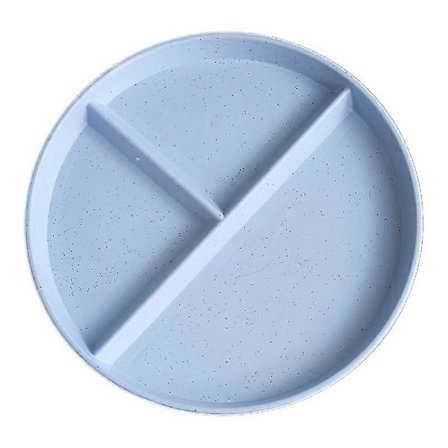 RY-0135 23cm Opdelt Tallerken Portionskontrol 3 Rum Diæt Tallerken Hvedestrå (BPA Fri, Ingen -Sy