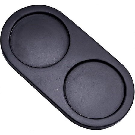 Sort Trebrett for Salt- og Pepperkvern Akasietrebrett Peperkvernholder Kverner & Strøere Salt- og Pepperkvern Hylle (FMY)