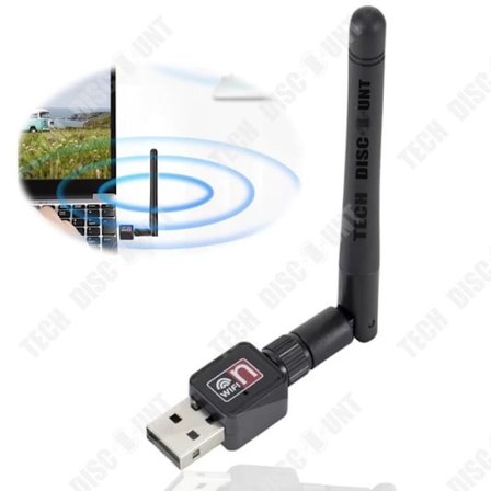 Langaton verkkokortti - TD - 2DB - 150M - Ulkoinen antenni - USB 2.4G