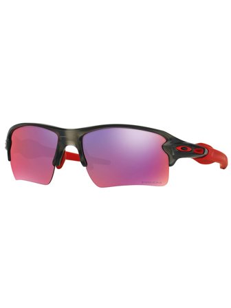 Oakley Men's Sunglasses with a frame made of plastic in grey red and plastic lenses in grey