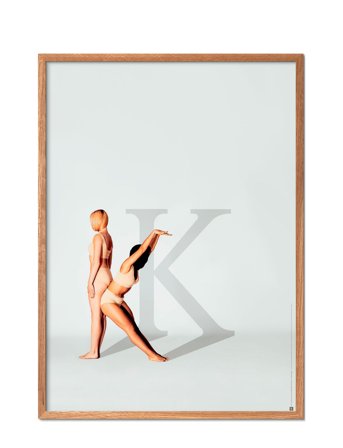 Poster & Frame Rewritten-K-For-Kind - Multi/patterned - 70X100CM