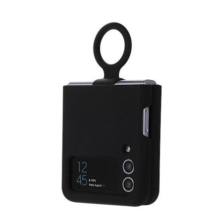 Samsung Galaxy Z Flip3 puhelinkotelo, silikoninen puhelinkuori, musta