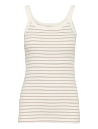 Kaliddy Tank Top Beige Kaffe