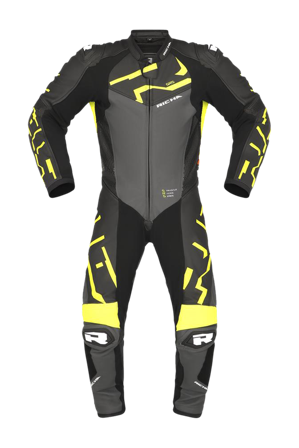 Richa Stradale GP - 1 Piece MC Leather Suit Grey/Fluo Yellow 56