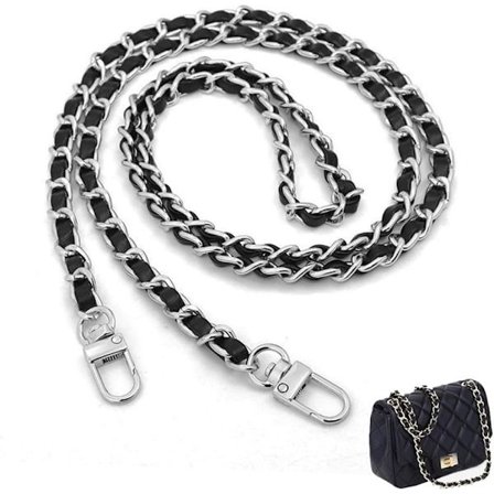 Håndveskekjede, gullfarget kjede til veske, justerbar håndveskestropp