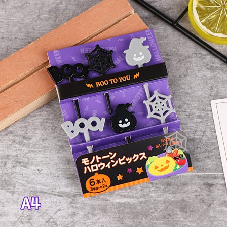 1Pak Halloween Cocktail Picks Frugtgaffel Fashion Childrens Hol