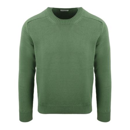 Paolo Pecora Round-neck Strik Grøn, Herre Strik