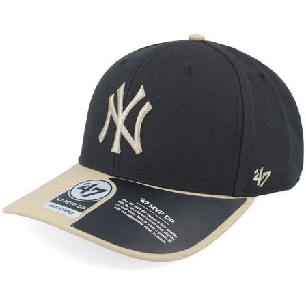 47 Brand - MLB Noir adjustable Casquette - New York Yankees Replica Cold Zone Mvp Dp Black/Beige Adjustable @ Hatstore