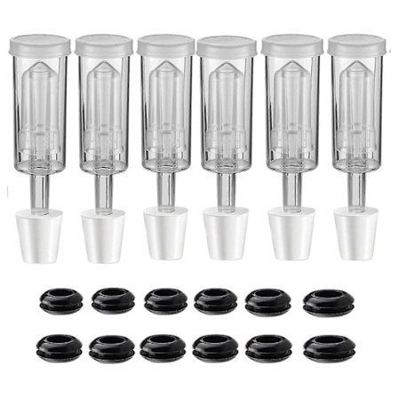 Fermentering Brygning Luftsluse Sæt Grommet Fermentering Ølbrygning Vin Kombucha Passer til Gallon Kande 6-pak