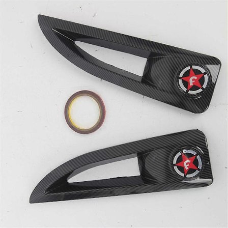 1 par Hætte Sideventilationsdæksel Trim til JK 2007-2017 Kulfiber