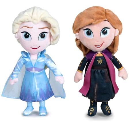 2-pack Disney Frozen 2 Frost Elsa & Anna Plush Gosedjur Mjukisdj Multifärg