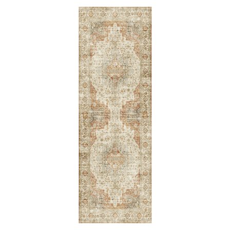 Hallmatta, Tvätthållbar Matta, Halksäker Vattenavvisande Golvmatta, Låg Ludd Mjuk Vintage Matta för Entré Sovrum Tvättstuga Inomhus, Stil 7