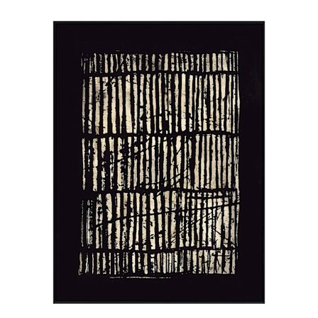 Abstrakti canvas-taulu – 90x120 cm, musta/beige