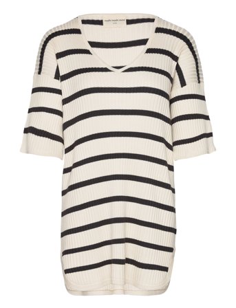 Sway Rib Tunic Stripe White Moshi Moshi Mind