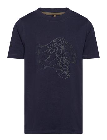 Tnlamaro S_S Tee Tops T-Kortærmet Skjorte Navy The New
