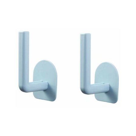 Punchfri kökskrukhållare hängande vägghylla multifunktionell skärbräda badrumshylla väggmonterad kopp förvaringsställ krokar blå 2